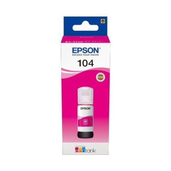 EPSON Epson EcoTank 104 Ink Refill Kit - Magenta - Inkjet - 7500 sivua - 1 yksikkö (C13T00P340)