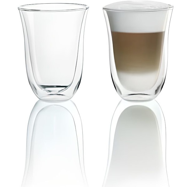 Sæt med 2 Latte Macchiato-kopper - DELONGHI - Kapacitet 33 cl - Dobbelt vægge