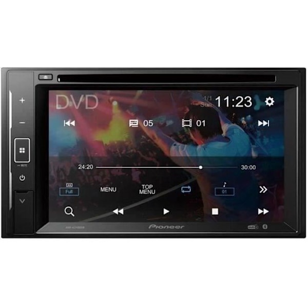 Bilradio - PIONEER - AVH-A240DABDAB - DVD - USB - 2 DIN - 6,2" - DAB+ - Bluetooth