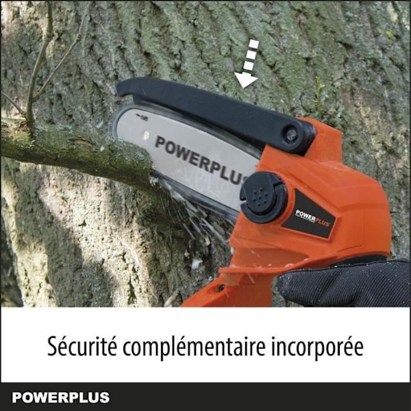 Akkukäyttöinen Dual Power POWDPG7572 20V - 100 mm:n ohjain 14 hammasta - Toimitetaan ilman akkua ja laturia orange