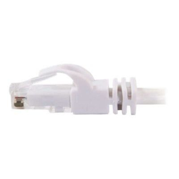 Patch ledning - C2G - CAT 6 - 50 cm - Støbt, Strandet, Uden krog - hvid
