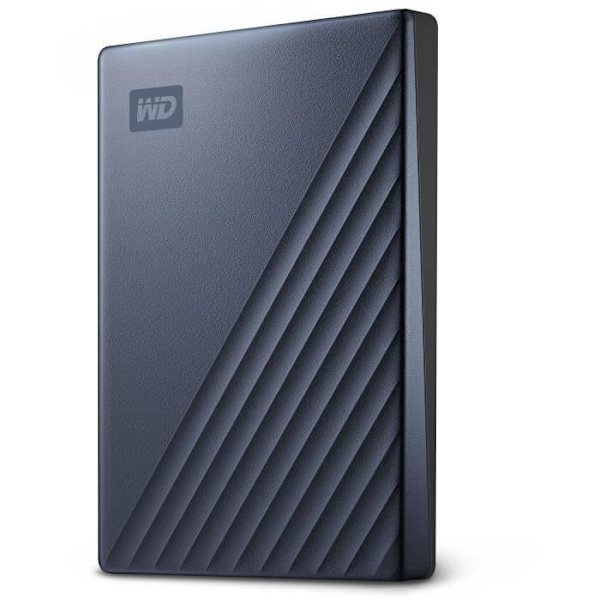 Bærbar ekstern harddisk - WESTERN DIGITAL - My Passport Ultra - 2 TB - USB 3.0 - Blå
