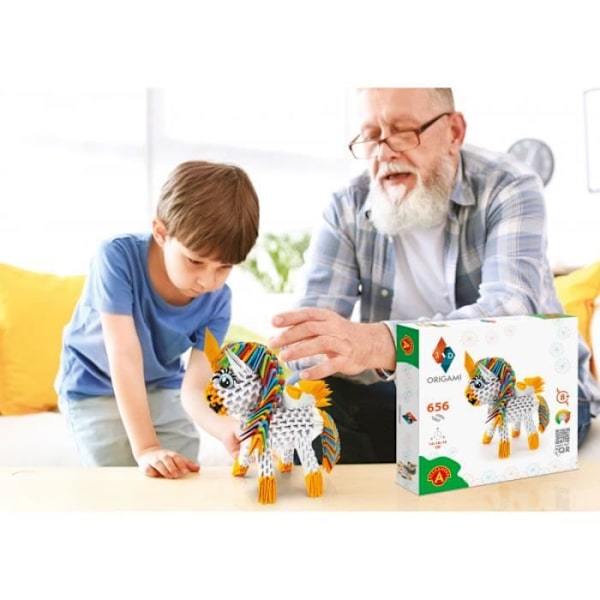 3D Origami - HQ - Unicorn/Licorne - Mixed - Alkaen 8 vuotta