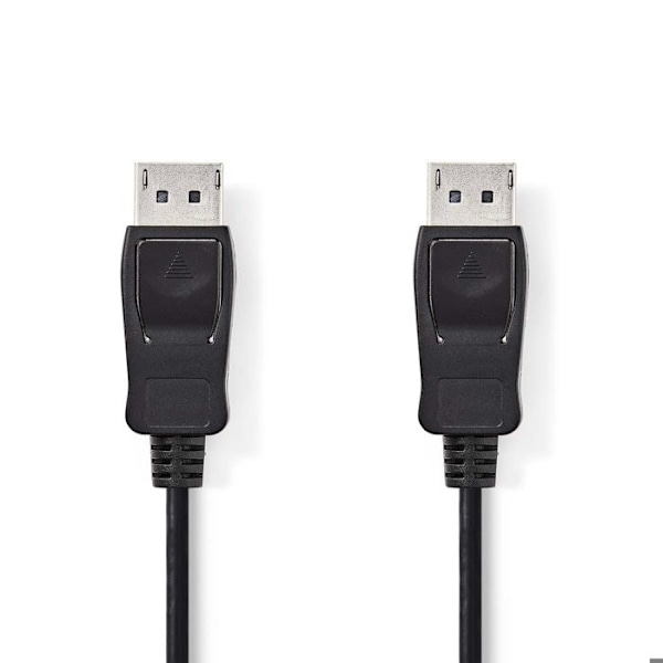 Nedis DisplayPort-kaapeli DisplayPort (M) DisplayPort (M) DisplayPort 1,2 2 m pyöreä, 4K-tuki musta