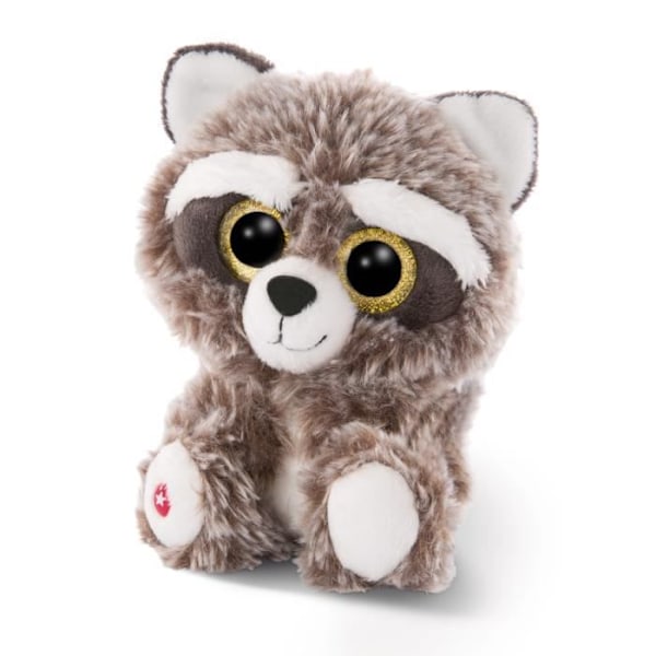 Nici Glubschis babytäcke tvättbjörn junior 15 cm plysch grå/vit