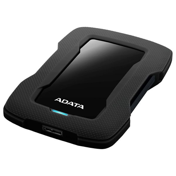 ADATA HD330 bærbar ekstern harddisk - 2 TB - USB 3.1 - AES 256 bit - sort