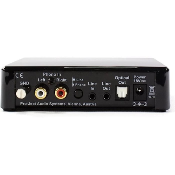 Phono-esivahvistin Pro-Ject Optical Box E - Optinen ulostulo - Musta sort