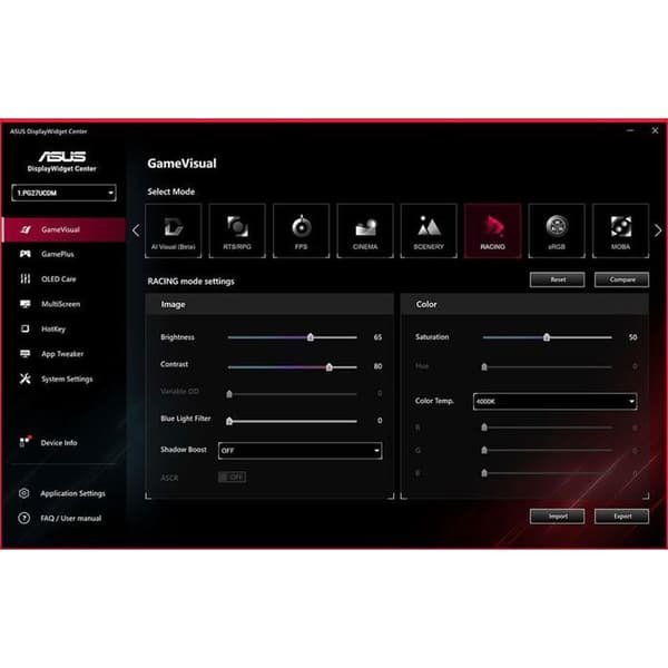 Spelmonitor 4K UHD - Asus - ROG Swift OLED PG27UCDM - 27 tum - 240 Hz - QD-OLED