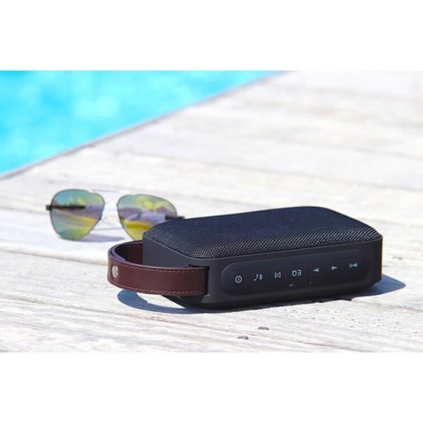 Bluetooth-højttaler - ECG - BTS M1 Sort&Brun - 15 W - Vandafvisende IPX4 - Radio - Micro SD - 8 timers batterilevetid