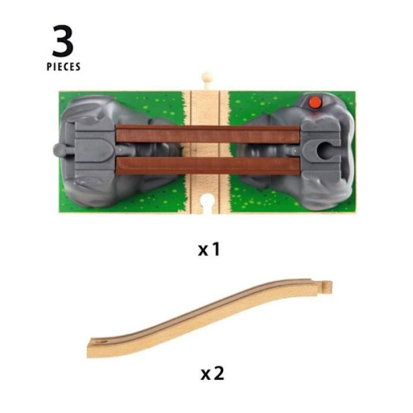 BRIO - Catastrophe Bridge - Trætogkredsløb - Ravensburger - Blandet fra 3 år Beige