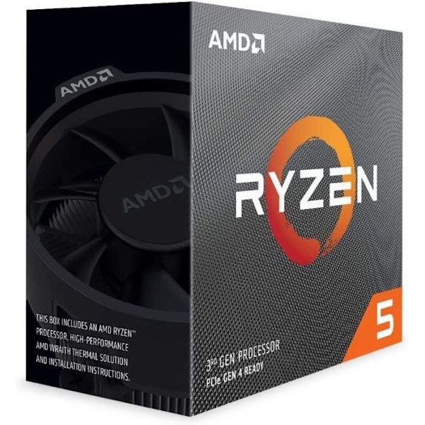 Processor - AMD - Ryzen 5 3600 - 6 kerner - 12 tråde - 3,6 GHz