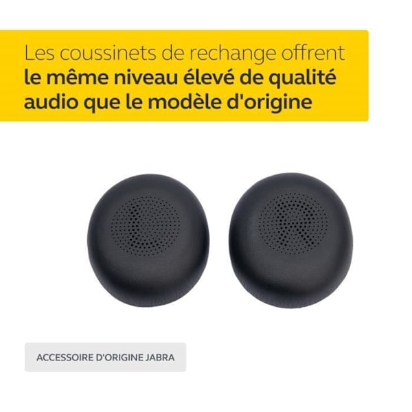 Korvapehmusteet - JABRA - Evolve2 40/65 - Musta - 6 kappaletta - Mikrofonikuulokkeet sort