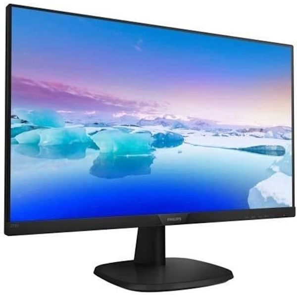 PHILIPS 273V7QJAB/00 computerskærm - 27-tommer FHD - 5ms IPS panel - 75Hz - HDMI/DP/VGA - FreeSync Sort