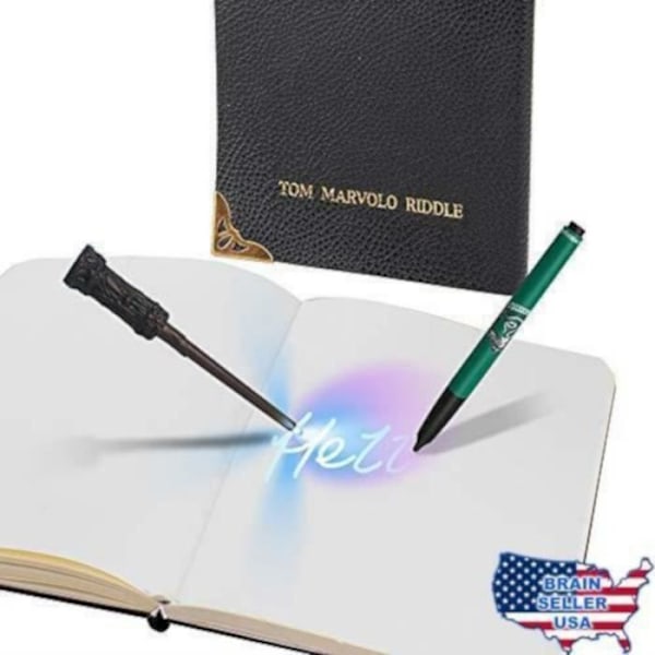 Kit til papirarbejde - WOW STUFF - Tom Jédusor Journal & Usynlig Pen - Sort - Barn - Enkel Linje Svart