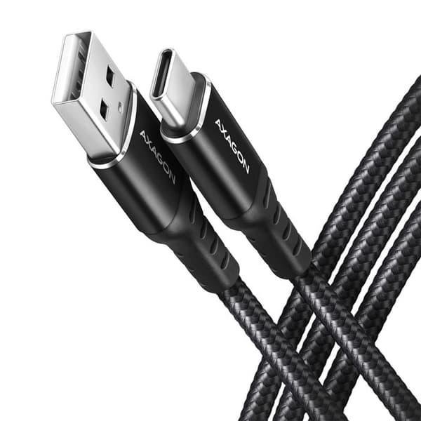 USB-C till USB-A-kabel - AXAGON - BUCM-AM10AB - 1m - USB 2.0 - 3A
