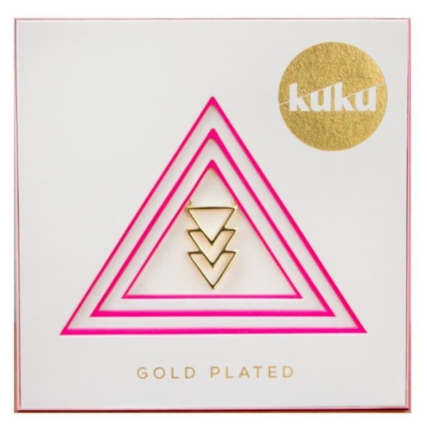 Collier - Suck UK - Triangle - Rustfrit stål - 25 cm - Guld guld-