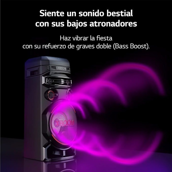 Aftager til fest - LG Electronics - XBOOM RNC7 - 20,32 cm - Bluetooth - Håndfri funktion sort