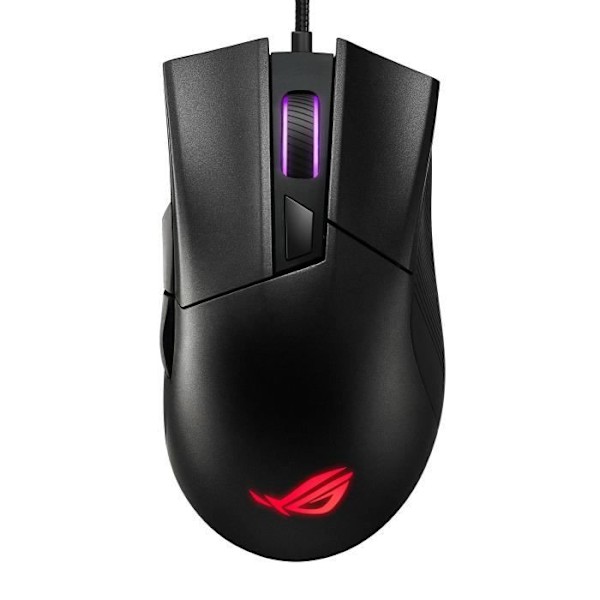 ASUS ROG Gladius II Core Gaming Mus - 6200 DPI - Kablet