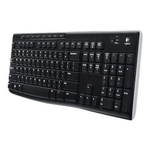 Logitech K270 Wireless Keyboard - 2,4 GHz - Engelsk - Sort - UK Sort