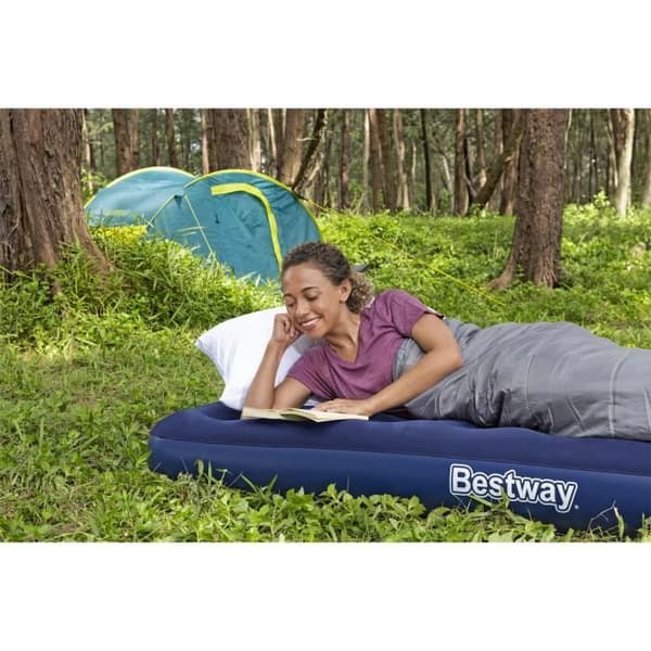 Luftmadrass camping - BESTWAY - 1 plats - 185 x 76 x 22 cm Blå