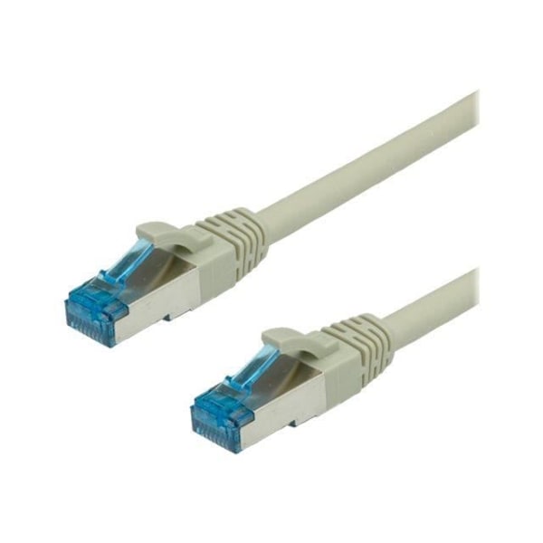 VALUE Patch Cord RJ-45(M) till RJ-45(M) 20m SFTP, gjuten PiMF CAT 6e, Blocked Grey