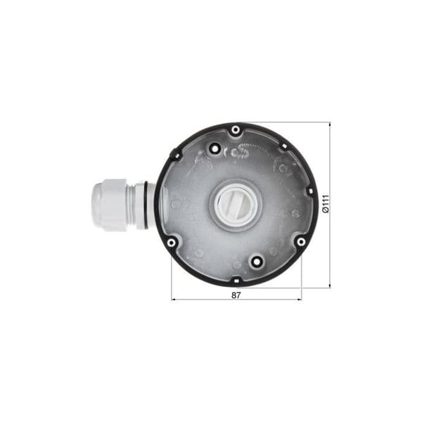 Kopplingslåda - HIKVISION - DS-1280ZJ-DM8 - Aluminium - Täthet - Vit