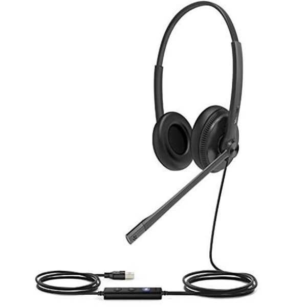 YEALINK UH34 NADEBÅND SORT (UH34-DUAL-UC) UH34 DUAL UC