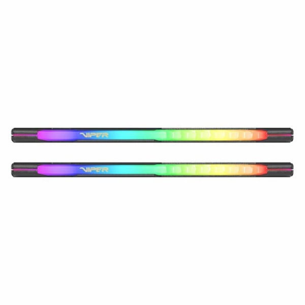 32 Gt (2x16 Gt) DIMM DDR4 Patriot Viper Steel RGB PC4-25600 (3200Mhz) CL18 Memory Stick Kit (musta)