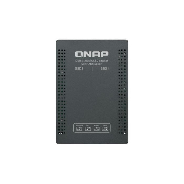 SSD M.2 SATA-adapter - QNAP - QDA-A2MAR - 2 skuffer - RAID 0/1 - SATA 6Gb/s