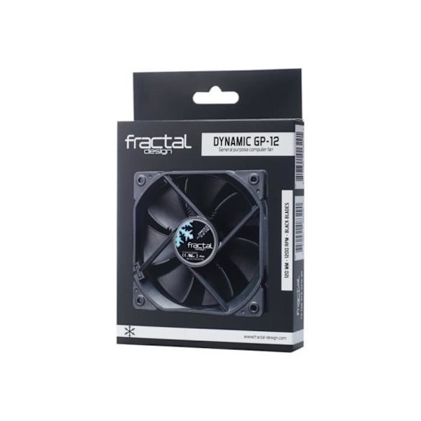 FRAKTISK DESIGN Ventilator, Dynamic X2 GP-12, Sort