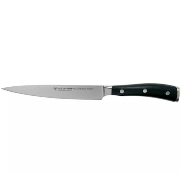 Keittiöveitsi - WUSTHOF - Classic Ikon - 16 cm - Ruostumaton teräs - Musta