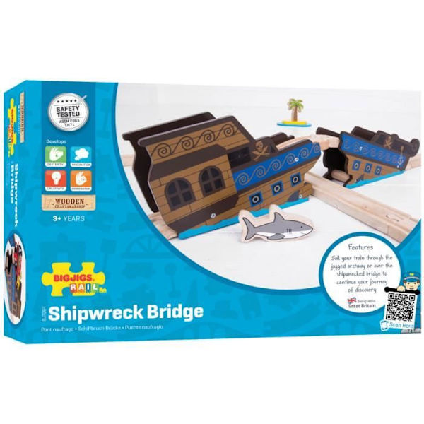 Bigjigs Legetøj - Modeller - Brovrag - Garage - Jernbanestation - Lufthavn - Havn - Hus - Bygning