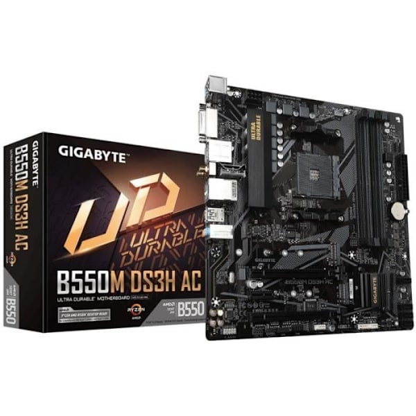 Gigabyte AC AMD B550 Micro ATX AM4 Slot - B550M DS3H