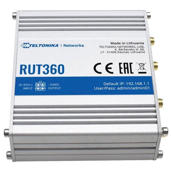 Teltonika Modem - Router - W125944290 - RUT360 LTE Cat6 Router