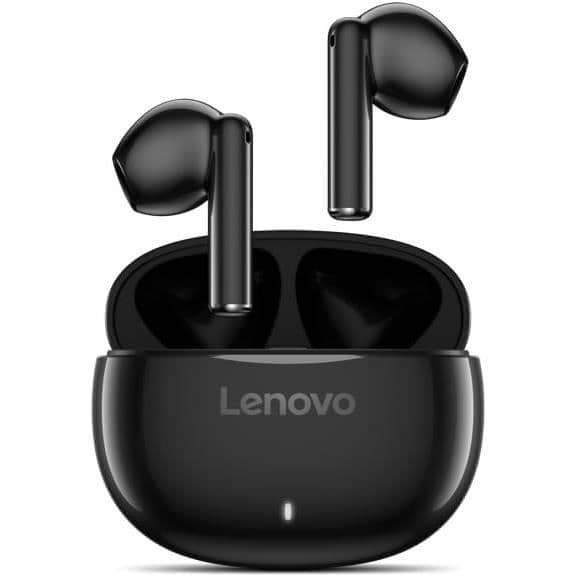 Trådlösa hörlurar - Lenovo - E310 - Bluetooth 5.3 - 13 mm högtalare - Svart Svart