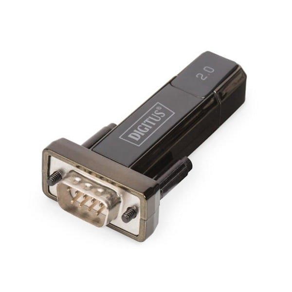 USB Serial RS232 -muunnin - Windows- ja Mac-yhteensopiva - Plug and Play - DB09 Uros - Musta