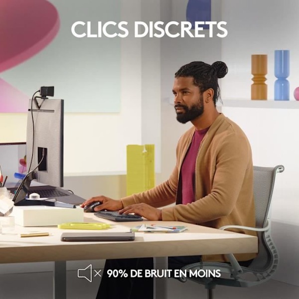Logitech MX Master 3S Mus til Mac - Bluetooth Trådløs - Sideral Grå