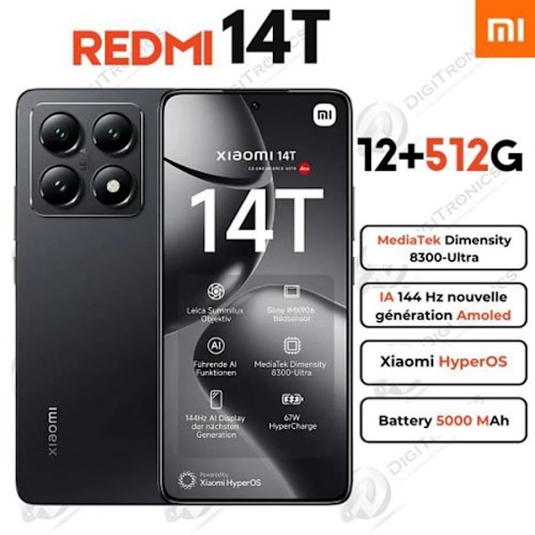 Xiaomi 14T 12GB + 512GB musta musta