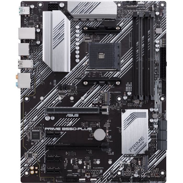 Bundkort - ASUS - PRIME B550-PLUS - Socket AM4 - 3. generation AMD Ryzen-processorer