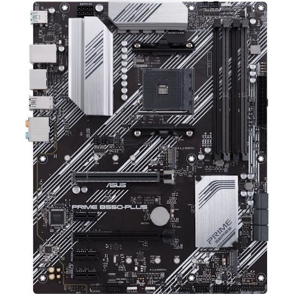 Emolevy - ASUS - PRIME B550-PLUS - Socket AM4 - 3. sukupolven AMD Ryzen -prosessorit