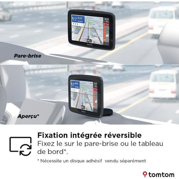 TomTom - GO Professional 5 2:a generationen - GPS för tung trafik, buss och bil - 5 tum - TomTom Traffic - karta Europa -