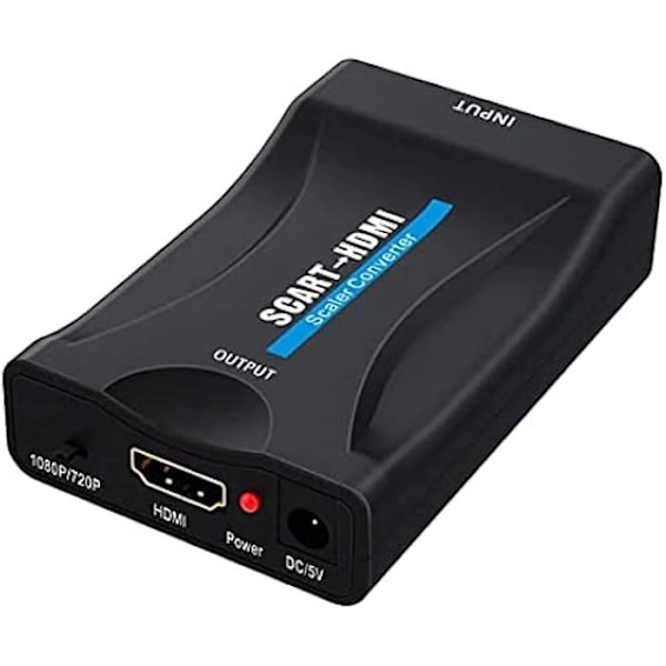Scart til HDMI-adapter - PREMIUMCORD - SCART - Full HD 1080p opløsning - Sort farve - Plug and Play