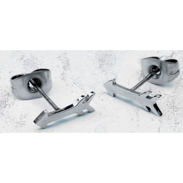 Örhängen - Suck UK - Pil - Rostfritt stål - Silver - 0,7 x 1 cm pengar