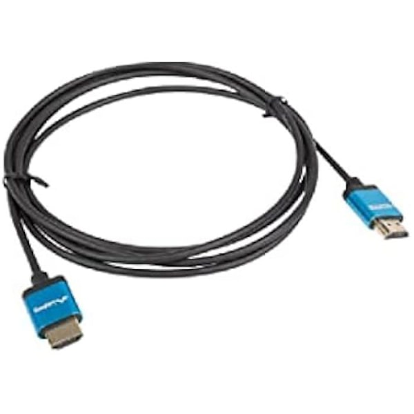 LANBERG Uros/uros HDMI-kaapeli V2.0 4K SLIM 1M musta - LANBERG - HDMI - 4K - 1M Svart