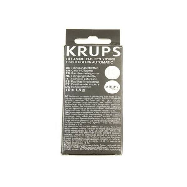 Pesutabletit - KRUPS - XS300010 - Puhdistus - Desinfiointi - Kalkinpoisto