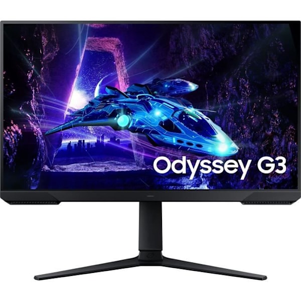 PC-skærm - SAMSUNG - ODYSSEY G3 G30D - 27" FHD - VA panel - 180Hz - 1ms - Drejelig/justerbar - 1 DP - Sort