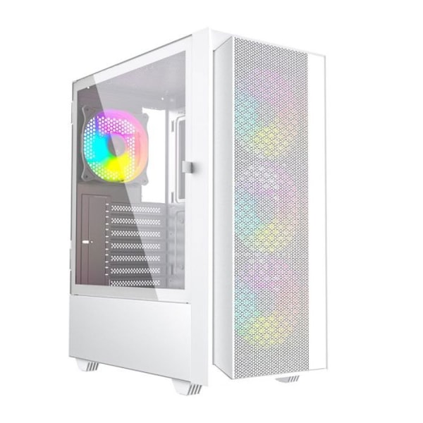 PC taske - Gembird sidepaneler Fornax 4000 ATX computer taske - ARGB backlight baltas Sort