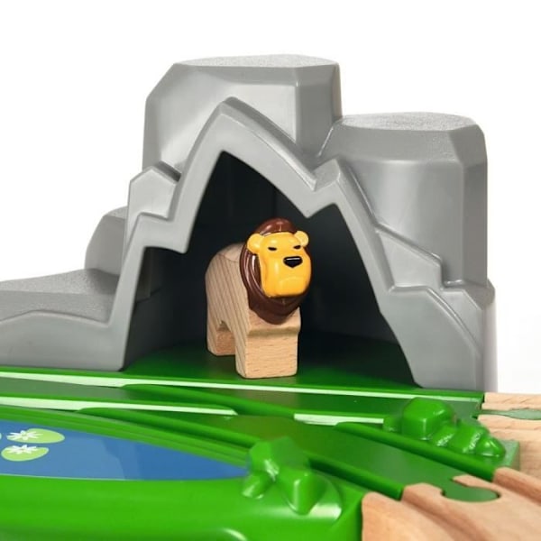 Brio World Circuit Safari Report - Komplet 26-delt kassesæt - Trætogkredsløb - Ravensburger - Blandet fra 3 år - 33960 Orange