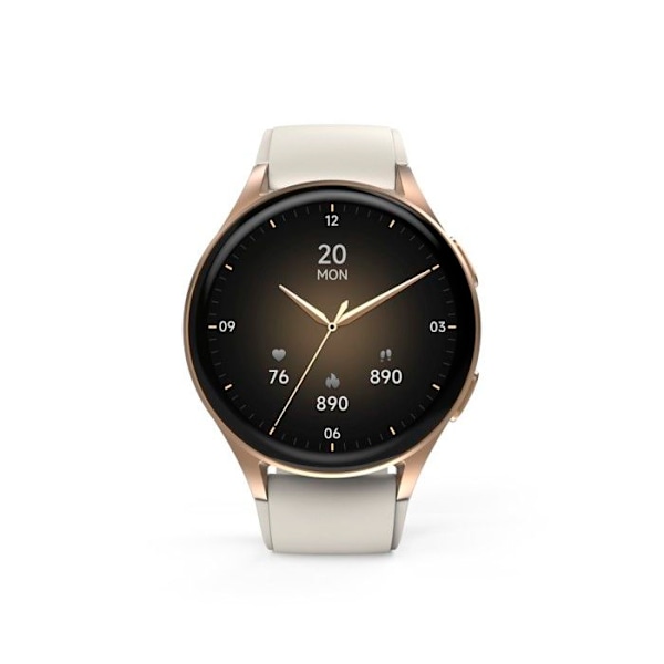 Intelligent ur "8900", GPS, AMOLED 1,32", telefonfunktion, Alexa, rd, guldfarvet