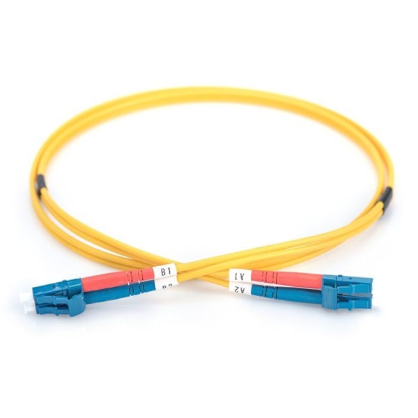 Fiberoptisk kabel Duplex 9/125 OS1 LC LC Gul 3 m Gul